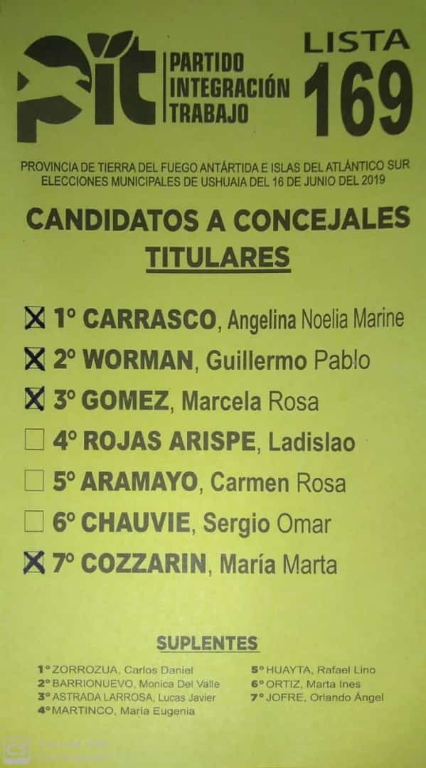 GomezMarcela80's tweet photo. #LISTA169 #PITTDF #NoArrancamosAhora
Queremos llegar a representarte en el #ConcejoDeliberante de #Ushuaia
Preferí 1º Carrasco 2º Worman 3º Gómez 7º Cozzarin
#BertoneVuoto2019
@AngelinaLegis @guillermoworman https://t.co/DCpco5bM0c