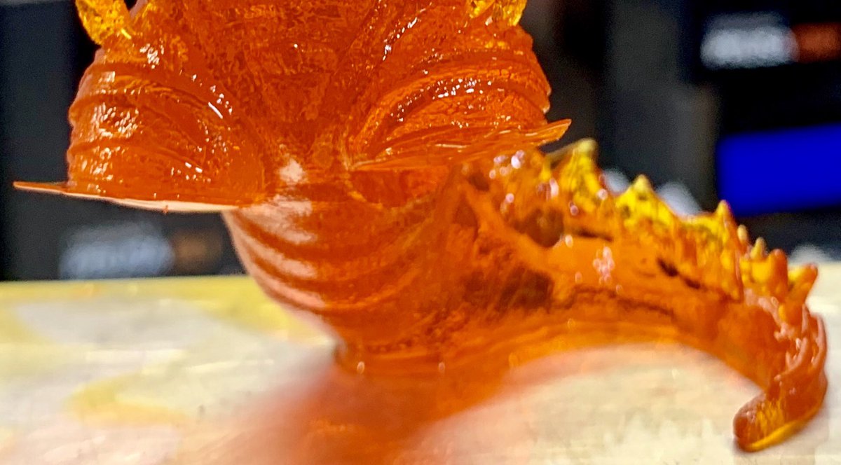 crussty's tweet photo. Tried my hand at @ChaosCoreTech’s #Barnzilla model and got the most epic resin fail ever!!! Look at them stubby little legs!!!
Heck yeah, I’m gonna mount and finish this!!!
#SLAingIt!!! #SL1 https://t.co/0VU5oSLCLi
