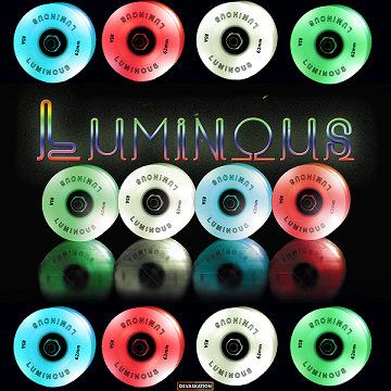 That time of year when you feel like skating at night, so why not roll in style with these beautiful light up wheels!! Many more colors available. #Luminous #skatestyle #Ilovetoskate