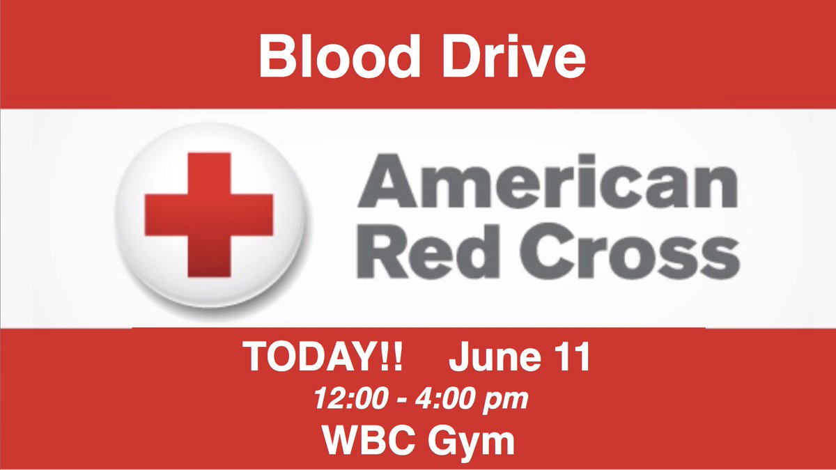 WYNNE COMMUNITY! The Red Cross Blood Drawing is held at Wynne Baptist Church TODAY (June 11) from noon until 4:00pm located in the WBC Gym. Parking in rear of church.