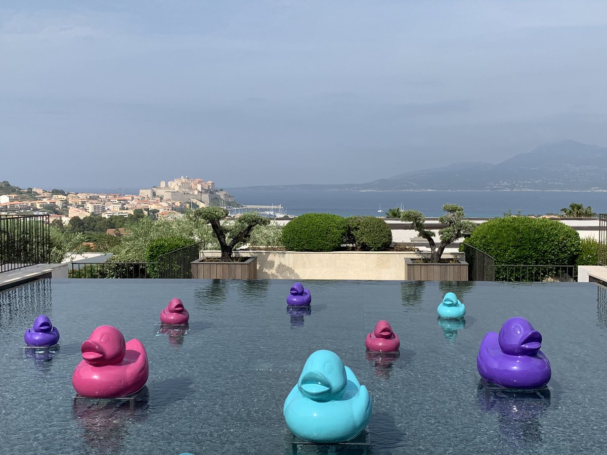 Amazing views towards Calvi Citadel from Hotel la Villa <a href="/CorsicanPlaces/">Corsican Places</a>