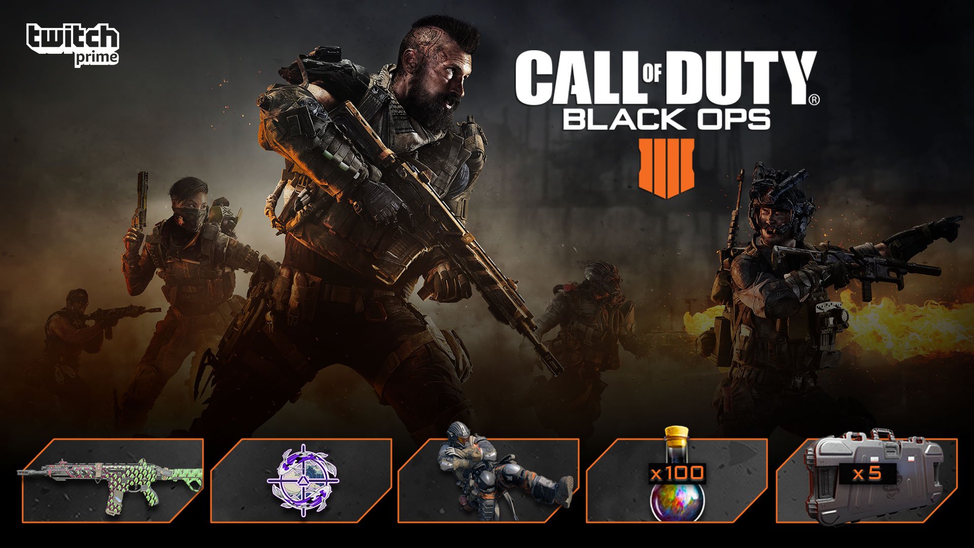 CharlieIntel on X: The final Twitch Prime loot drop for Black Ops 4 is now  live on PS4.   / X