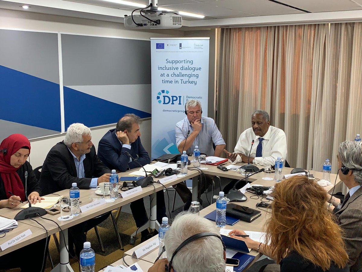 DPI_UK's tweet photo. 'People called us traitors. They asked why we kept talking to a party that still commited violence against us - we knew that dialogue was the only way to end this violence in the long term. But it was difficult.' #peaceisaprocess #dialogue @EUDelegationTur https://t.co/W1ZO5eBUWp