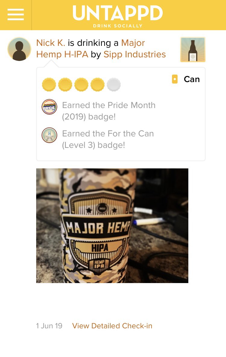 Post a review? Be part of the movement, the only ALL #HempInfused brew on the market! Pop on <a href="/untappd/">Untappd</a> and sing your praises! #HempBeer #CBDBeer #MajorHempBeer #HempIPA $CGC $ACB $CRON $APHA $TLRY $SIPC
