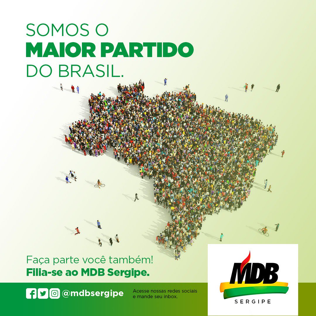 mdbsergipe's tweet photo. Compartilhando há anos de apenas um propósito: Construir um Brasil melhor para todos! https://t.co/blSJcg7js1