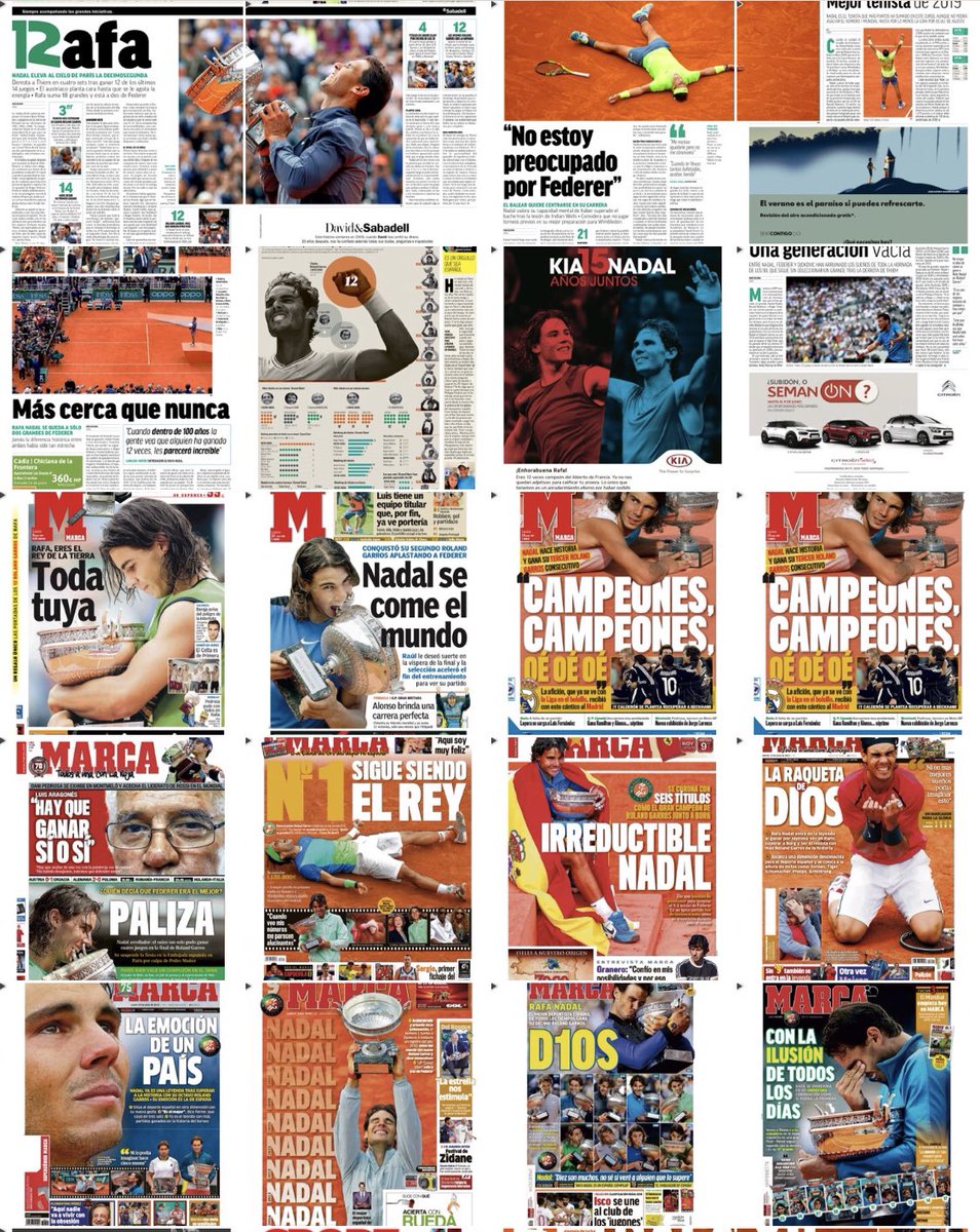 nycsandygirl's tweet photo. The Monday Marca edition was the Collector’s edition & had the previous 11 covers not Tuesday. Digital edition is only €0.99. Buy using the Orbyt press reader app. 22 pages of Rafa goodness! #12AFA #VAMOSRAFA https://t.co/5NGYedzmOJ