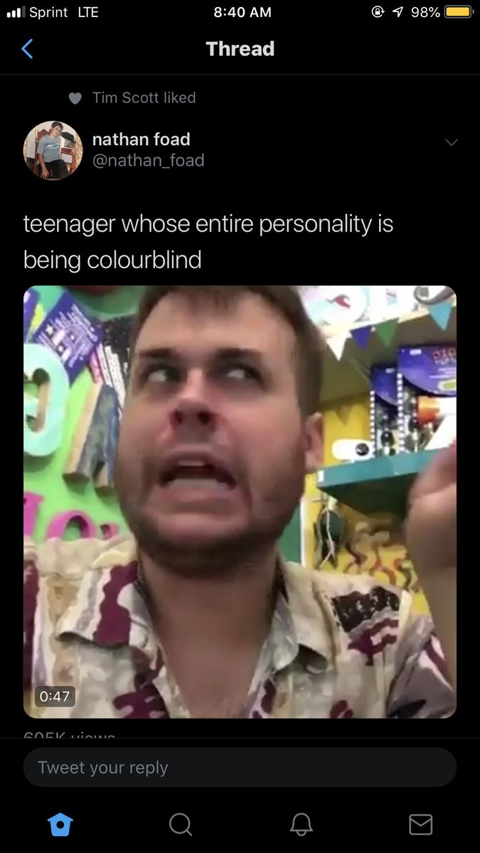 dai1ydirection's tweet photo. Tim Scott (@TimScottCAP) liked this tweet. Does he think being colorblind is funny? #CAPpotus https://t.co/9Qr1QdepZY