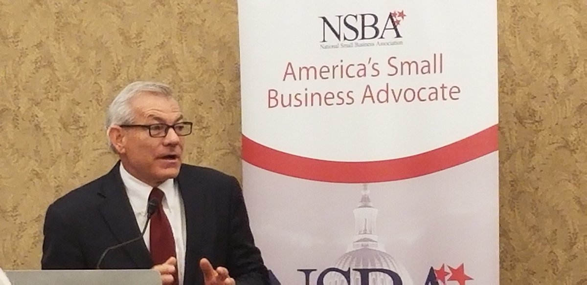 MichaelStanek's tweet photo. @repdavid Schweikert discusses technology at @NSBAAdvocate Congressional Breakfast. https://t.co/10aqH7Jy74