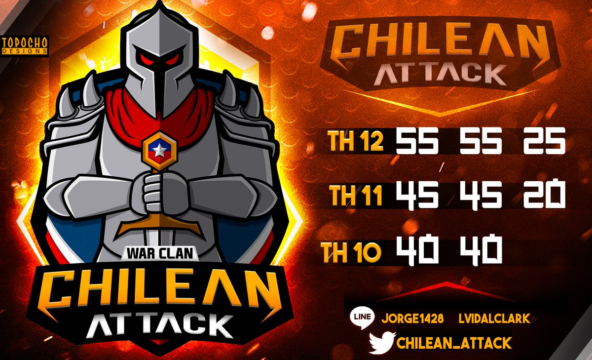 Nuevamente abrimos el proceso de reclutamiento de jugadores comprometidos que quieran participar en buenas guerras e importantes torneos. Aceptamos desde th10 maxeado. Mayores detalles por dm o info de contacto 🙂