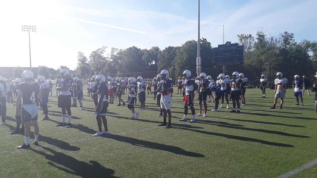 BenDavisFB's tweet photo. Day 2 at Bishop Dullaghan Camp at DePauw University! Another day to grow as a football team. #OwnTheLittleThings https://t.co/DFfEu4lwYg