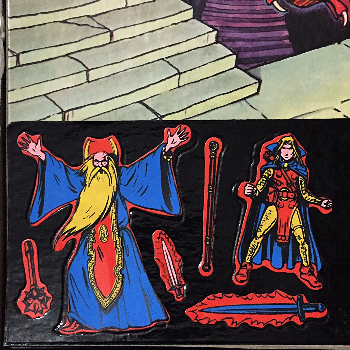 dnd__daily's tweet image. D&amp;amp;D Colorforms Adventure Set (1983) #DnD #Colorforms