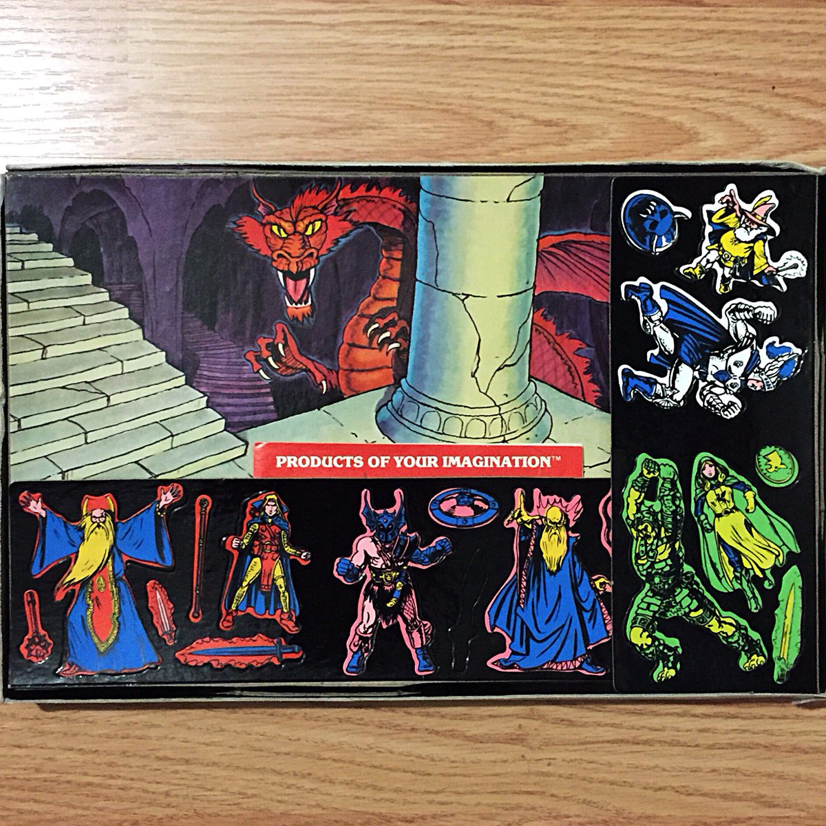 dnd__daily's tweet image. D&amp;amp;D Colorforms Adventure Set (1983) #DnD #Colorforms