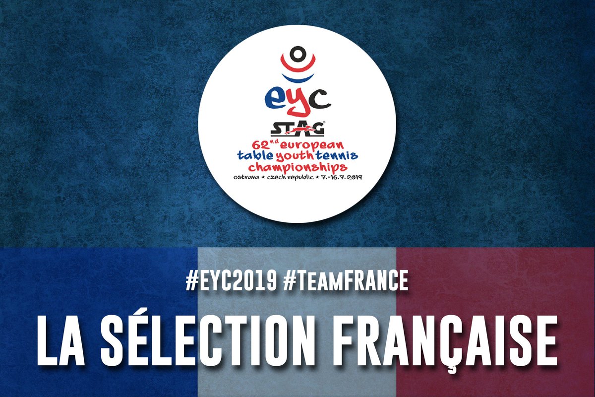 ffttofficiel's tweet photo. 🏓 #EYC19 #Sélection #TeamFRANCE 🇫🇷
Découvrez la sélection française pour les championnats d'Europe Jeunes 2019 organisés à Ostrava du 7 au 16 juillet ! 💪
La sélection 👉 https://t.co/Ium39SyUVC https://t.co/WvRyo9Uoyd