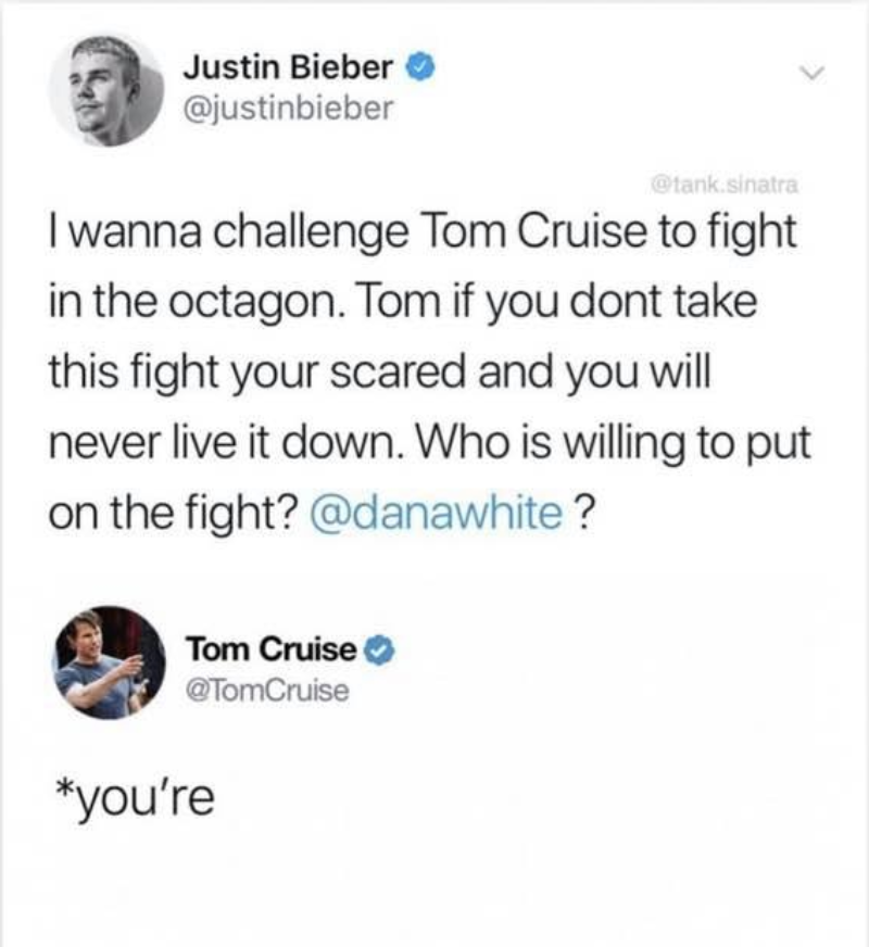 birdonthewireuk's tweet image. Absolute class from @TomCruise. #putdown #olderandwiser #statement