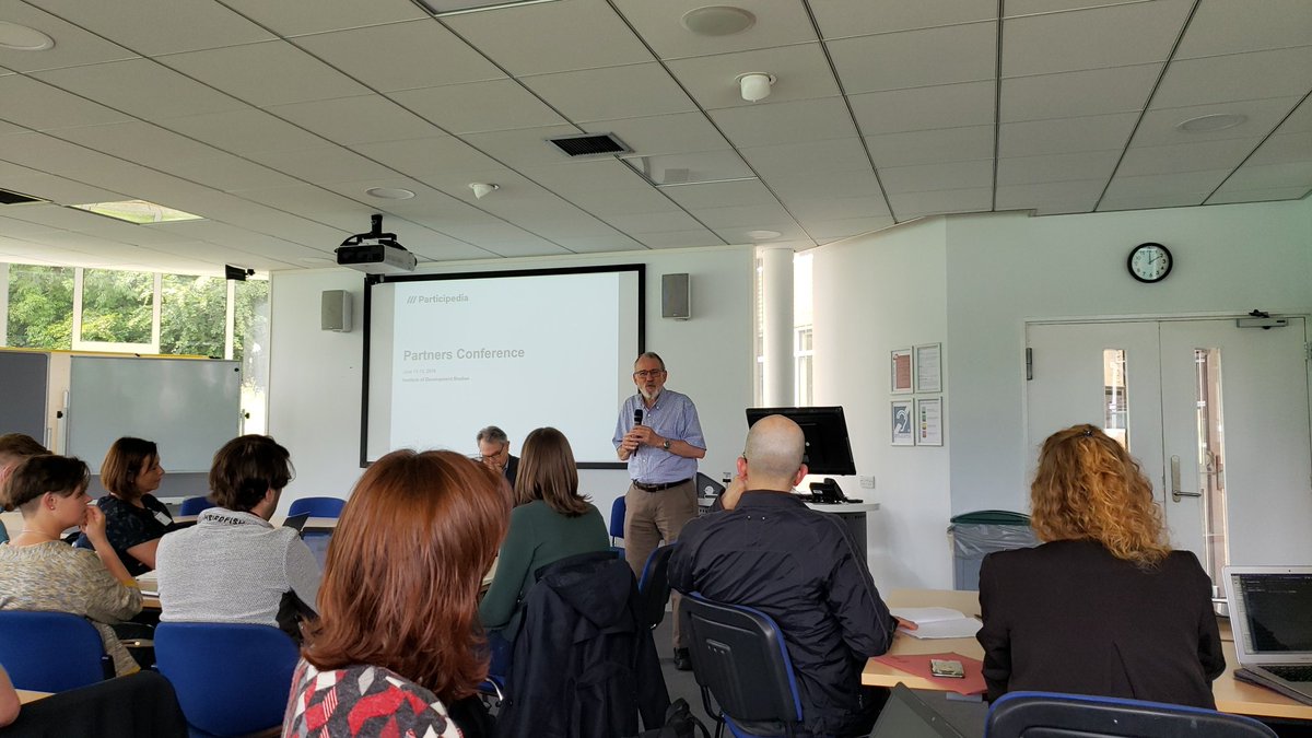 First day of the #PPediaTeam Partners Conference kicks off with <a href="/JohnGaventa/">John Gaventa</a>