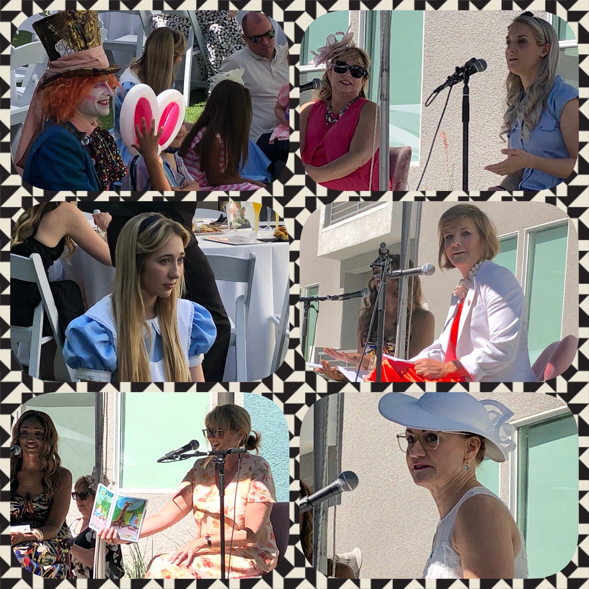 RosemanMedicine's tweet photo. @KrystalNews3LV hosts @Cure4thekids #madhatterteaparty @ #TheMercer. A day of fun &amp; a moment of rest from troubles. #ThankYou to Ramone’s violin, #storybrookhomes &amp; Long Term Follow Up Care for #ChildhoodCancer survivors.

#TuesdayMotivation #childhoodcancerawareness #USMC #Vets https://t.co/8JlsjKzaN7