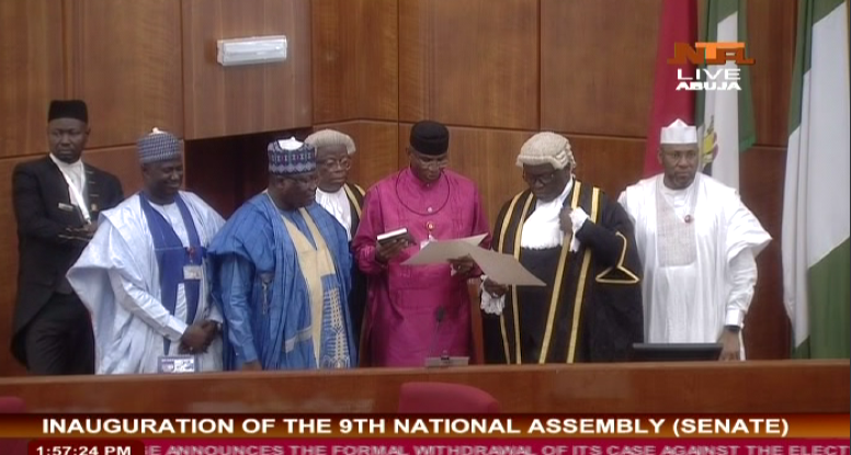 nassnigeria's tweet photo. 9th Assembly: Senator Obarisi Ovie Omo-Agege representing Delta State Central Senatorial District emerges Deputy Senate President https://t.co/QqjXEL9edY