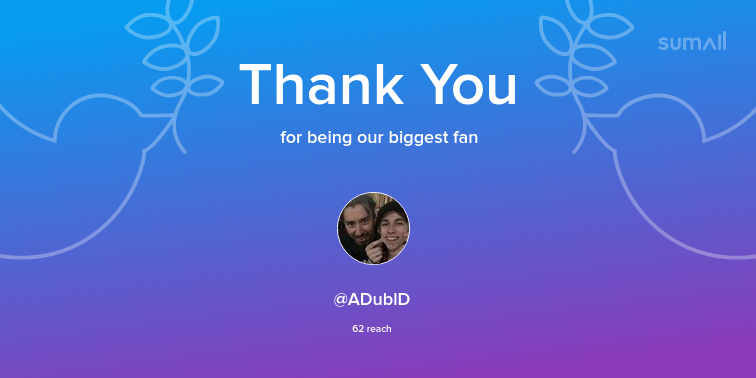 Our biggest fans this week: ADublD. Thank you! via sumall.com/thankyou?utm_s…