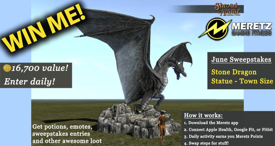 Whatever you do, don't get frozen out of the June <a href="/ShroudofAvatar/">Shroud of the Avatar</a> Sweepstakes. Enter EVERY DAY to win a stunning Stone Dragon Statue!
Need the app, get it here: bit.ly/2JLdPlj
<a href="/Portalarium/">Portalarium</a> #LBSotA
