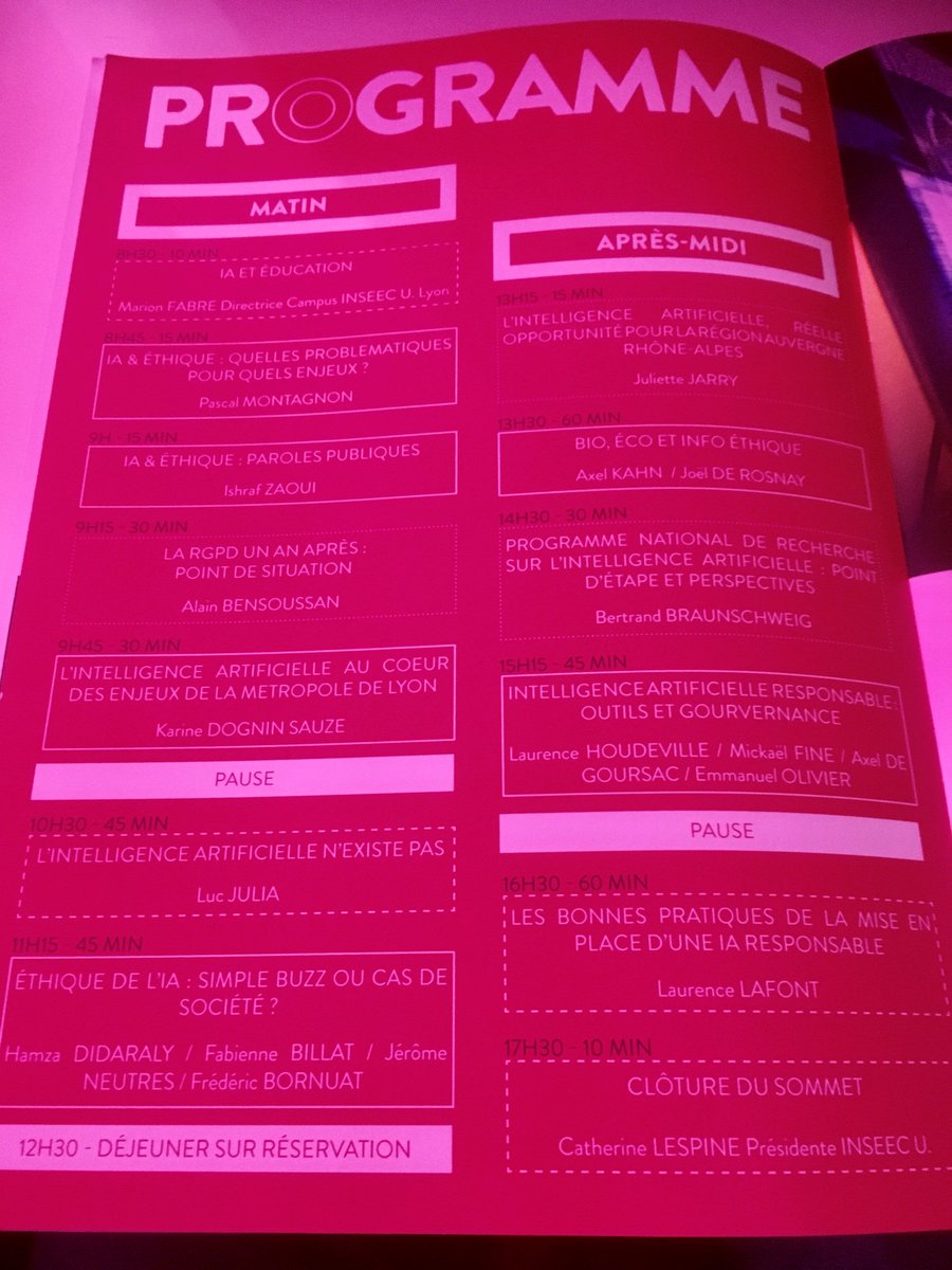 Exoflow est présent à l'AI Summit by @INSEEC_U pour penser un avenir mêlant intelligence artificielle et éthique ! 🤖❤️
Une journée entière pour débattre du développement de l'#AI dans nos vies professionnelles et personnelles

#IA #ArtificialIntelligence #lyon #AISummit