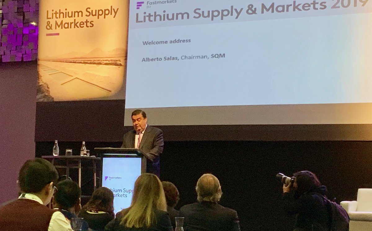 Happy to be attending the 11th annual Lithium Supply &amp; Markets conference in Santiago - one of the most important Lithium industry gatherings.  Much discussion around expanding demand and new battery technologies!