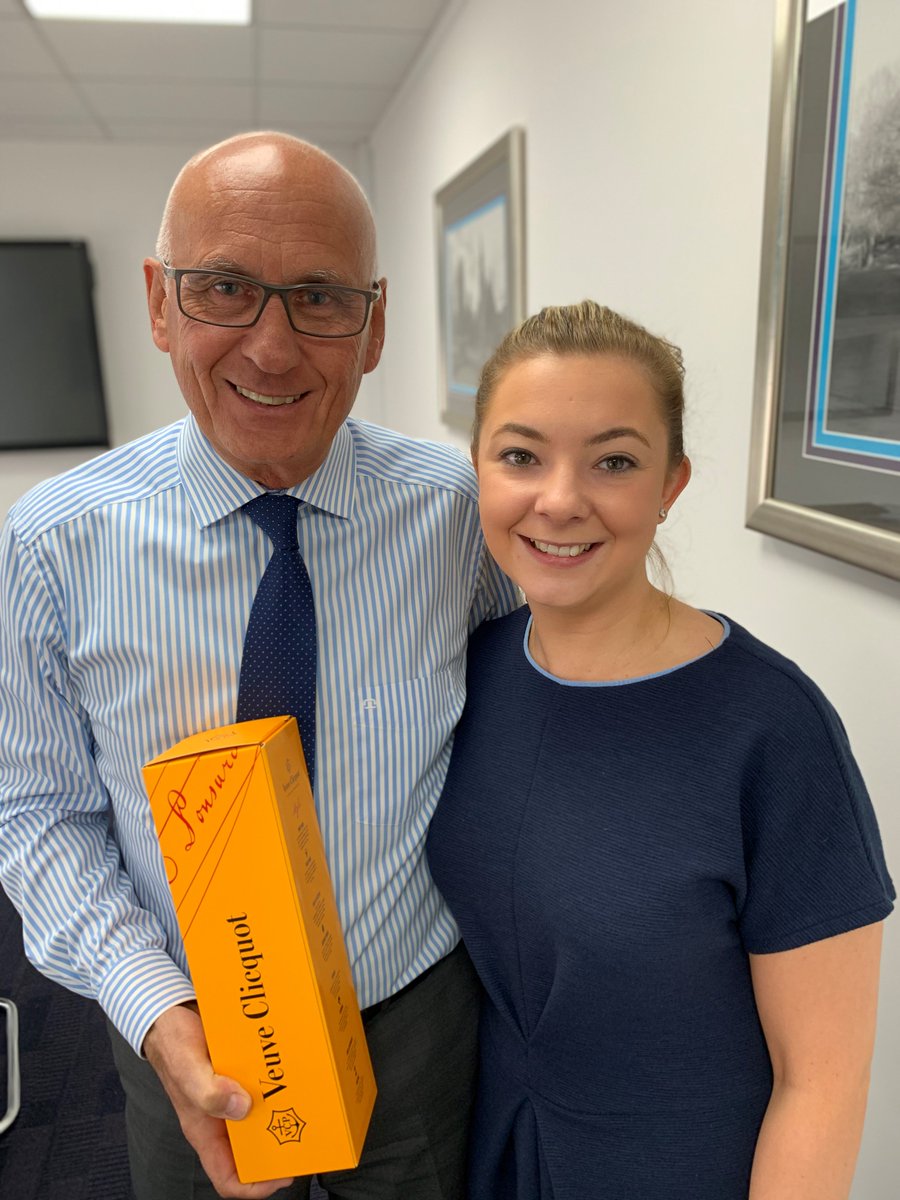 talbotslaw's tweet photo. Congratulations to Abigail Seaman, admitted as a solicitor this month with a bottle of bubbly from Keith Yate @keith_ky to help celebrate her achievement. Well done Abbie - proud to have you in our Dudley New Build Property Team #talbotsnewbuild #conveyancing https://t.co/GJvyEksqom
