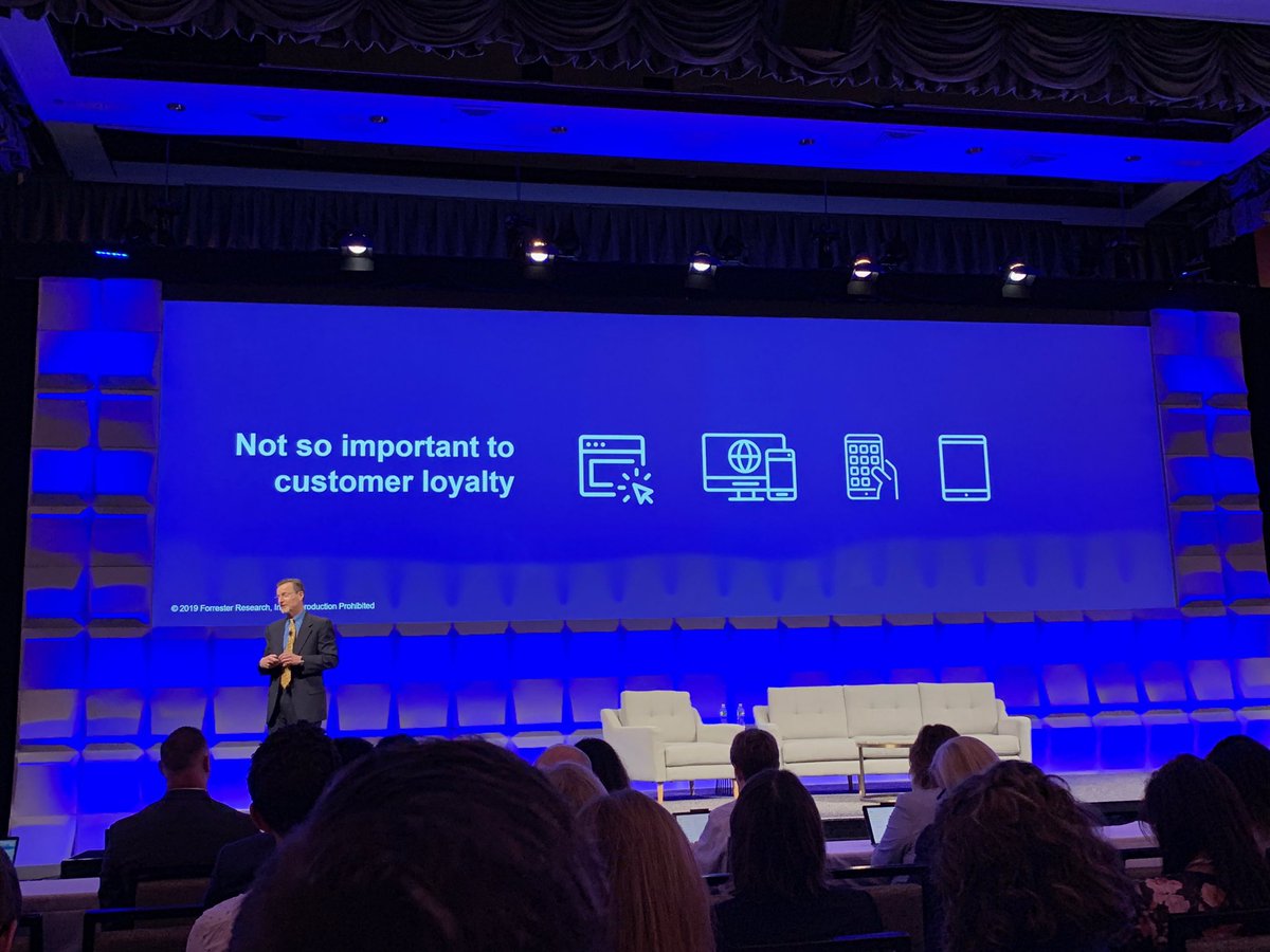 AskSBE's tweet photo. “#Digital touch points do not increase customer loyalty...they are base level needs that you need to get right” - @hmanning from @forrester https://t.co/u6oJBqVGdS