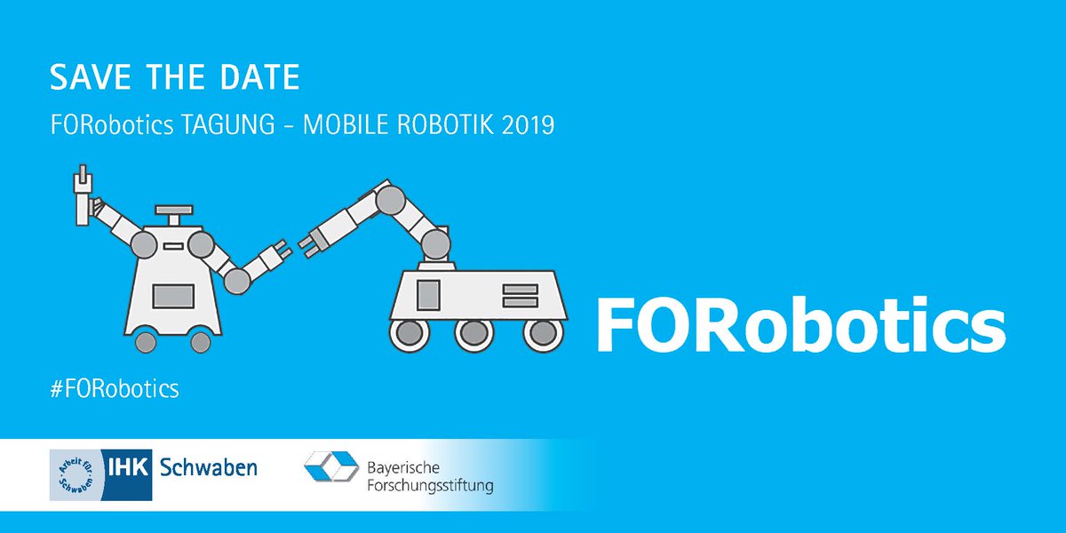 IHKSchwaben's tweet photo. Wie gut funktioniert die Zusammenarbeit mit Mensch und Roboter? Kommen Sie am 4. Juli zu uns in die @IHKSchwaben und lernen Sie bei unserer Veranstaltung #FORobotics den Stand der Forschung aus erster Hand kennen. Anmelden können Sie sich hier: https://t.co/OqfW0MpfB1 https://t.co/xHzE7rHsLi