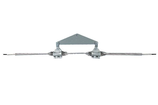 Double Suspensions Clamp For ADSS (ASXC) 
The double suspension components improve load carrying capacity of the clamp, increase curvature radius, guarantee the safety and reliability of the cable operation under the situations of greater line angle, higher fall, bigger span.