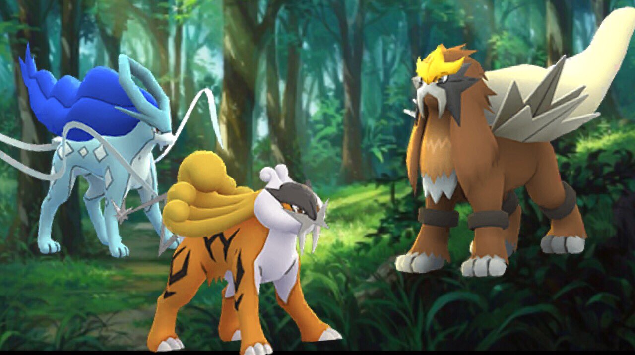 色違い　ライコウ・エンテイ・スイクン 色違いのエンテイ スイクン ライコウ