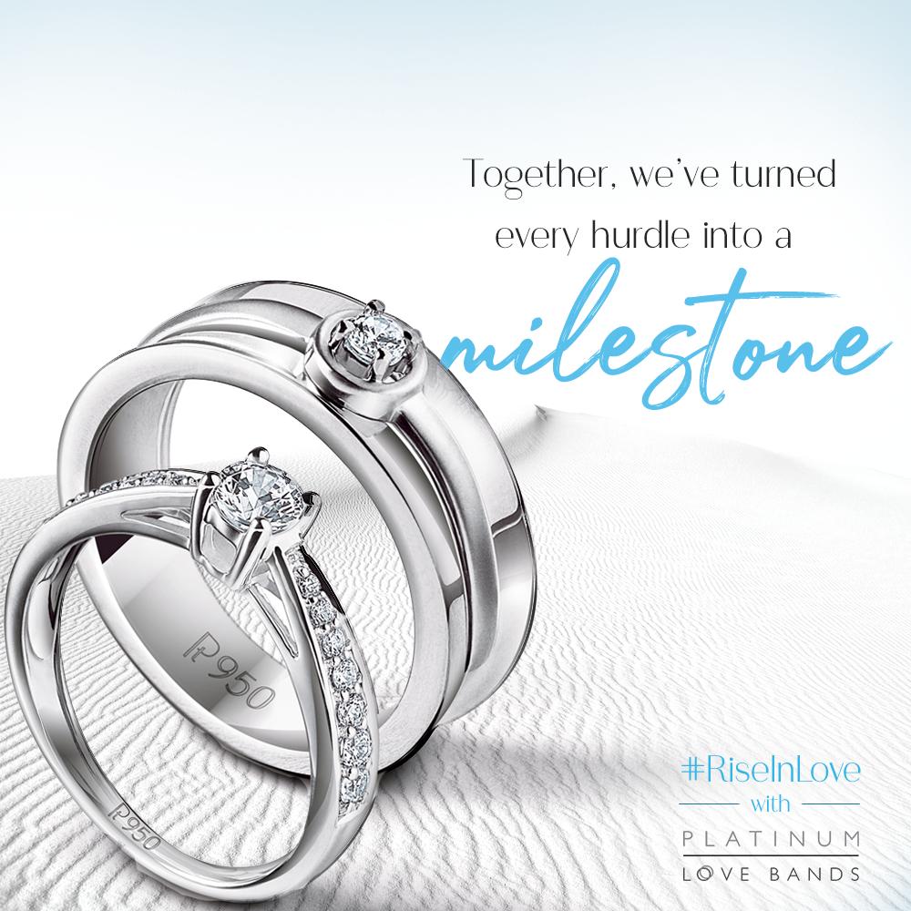 These Platinum Love Bands are an ode to two partners who equip each other to rise above their own inhibitions and thrive in their respective fields, together. Celebrate this rare connection during our Platinum #SeasonOfLove and you could win more Platinum.