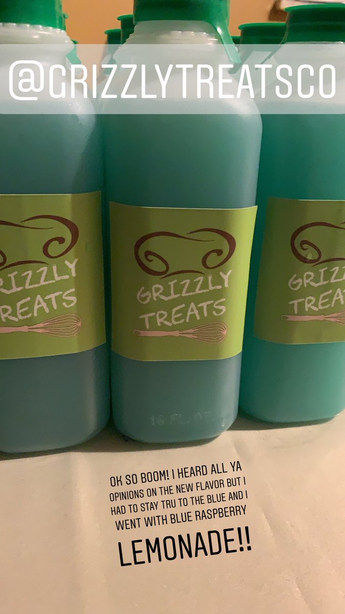 DaveDoesItWell's tweet image. If you’re not following our page on ig , please do so now @GrizzlyTreatsco we just made #BlueRaspberryLemonade