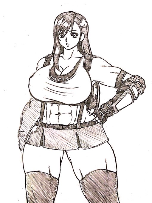 すり潰すタイプのティファ 