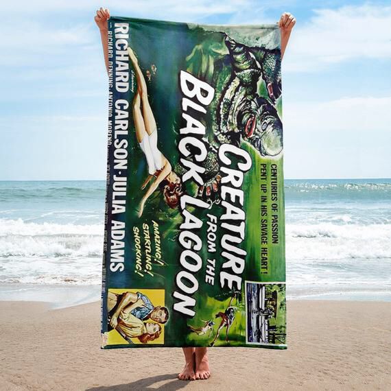 BadTikiTees's tweet photo. 😎Creature From The Black Lagoon Beach Towel😎 #horrorfilm #beachtowel #bathroom https://t.co/8a8kyVruGa https://t.co/6Z8nn6QOwg
