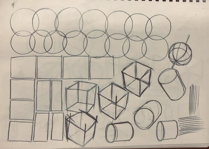 #5分だけ描く  #立方体の九九

箱… 