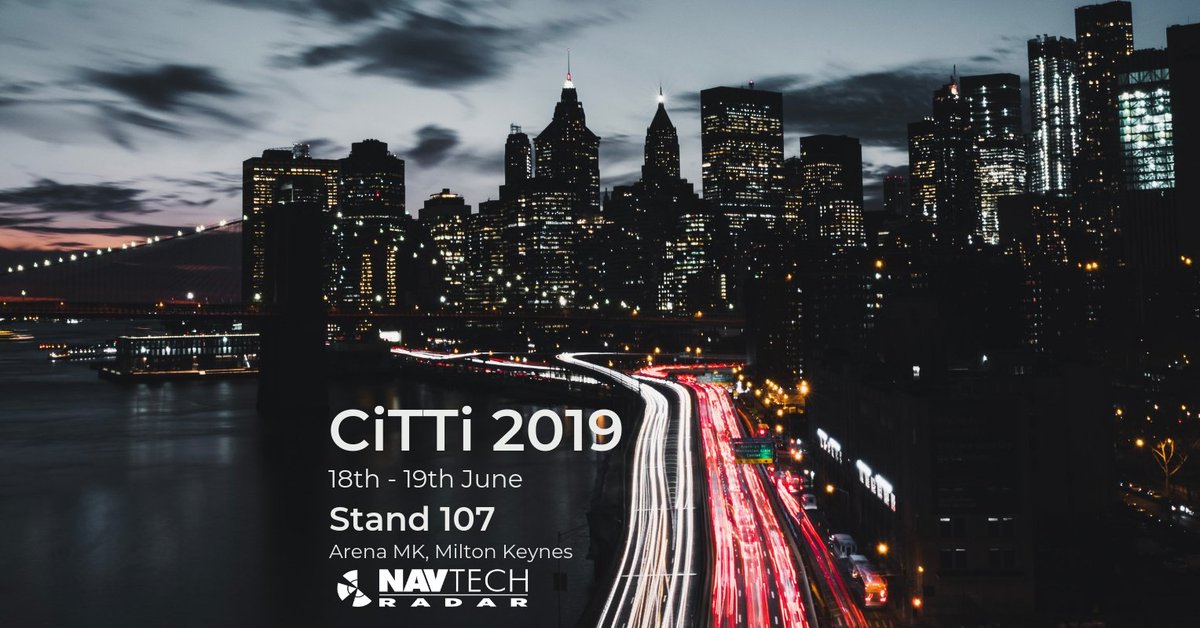 Navtechradar's tweet image. The seven day countdown has begun for CiTTi 2019 in Milton Keynes. Find the team at stand 107 to discover what makes ClearWay the ideal solution for future smart cities. #IntelligentTransportSystems #CiTTi19 bit.ly/2WvmXw6