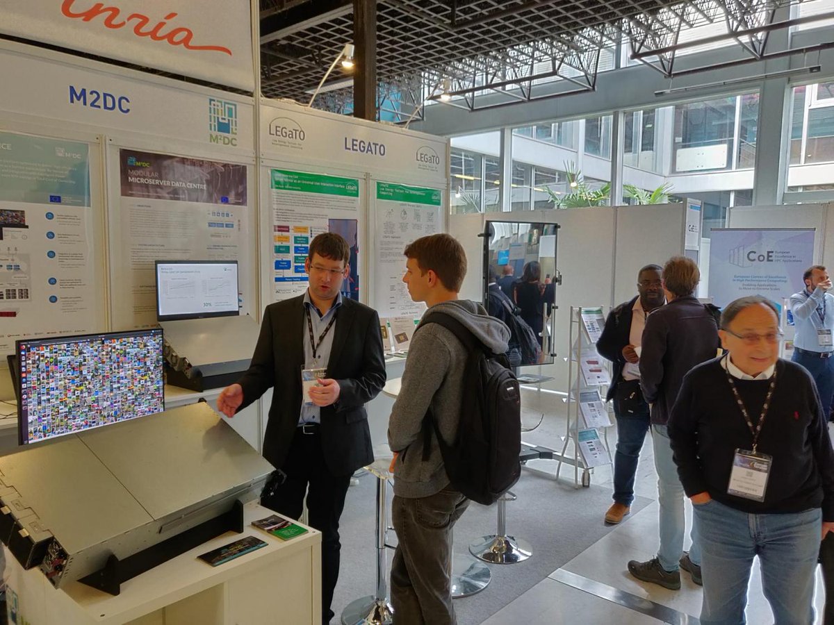 M2DC_Project's tweet image. Our @M2DC_Project team was presenting the #M2DC #Modular #Microserver #Platform at the first day of #TERATEC2019. If you've missed it we will be back tomorrow. Join us at the booth 21 and read more about our technology at bit.ly/M2DCproduct