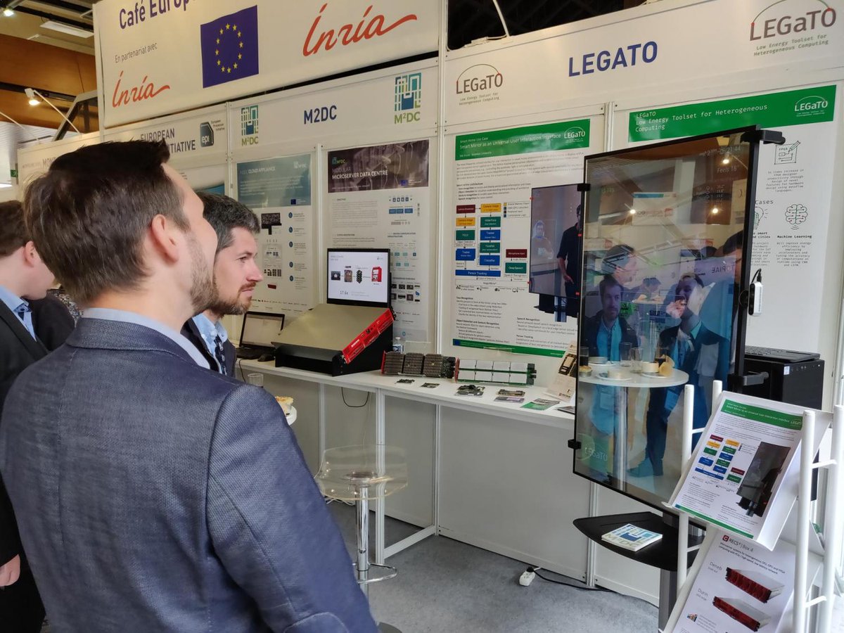 M2DC_Project's tweet image. Our @M2DC_Project team was presenting the #M2DC #Modular #Microserver #Platform at the first day of #TERATEC2019. If you've missed it we will be back tomorrow. Join us at the booth 21 and read more about our technology at bit.ly/M2DCproduct