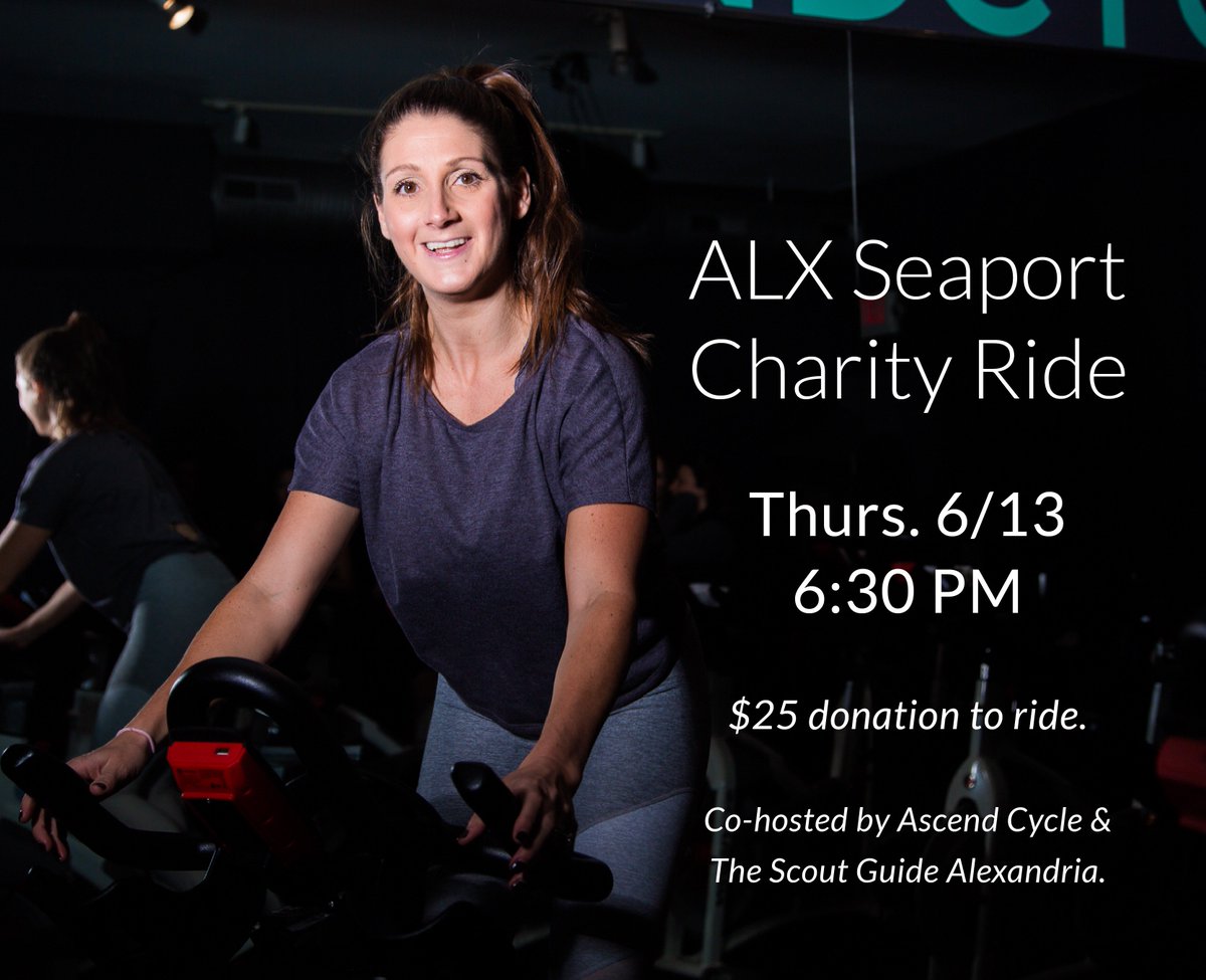 Join us on Thursday at 6:30 PM for a Charity Ride benefiting The Alexandria Seaport Foundation! $25 to participate and 100% of proceeds will be donated!

<a href="/visitdelrayVA/">Visit Del Ray</a> <a href="/AlexandriaVA/">Visit Alexandria VA</a> <a href="/DelRayPatch/">Del Ray Patch</a> <a href="/AlexTimesNews/">Alexandria Times</a>