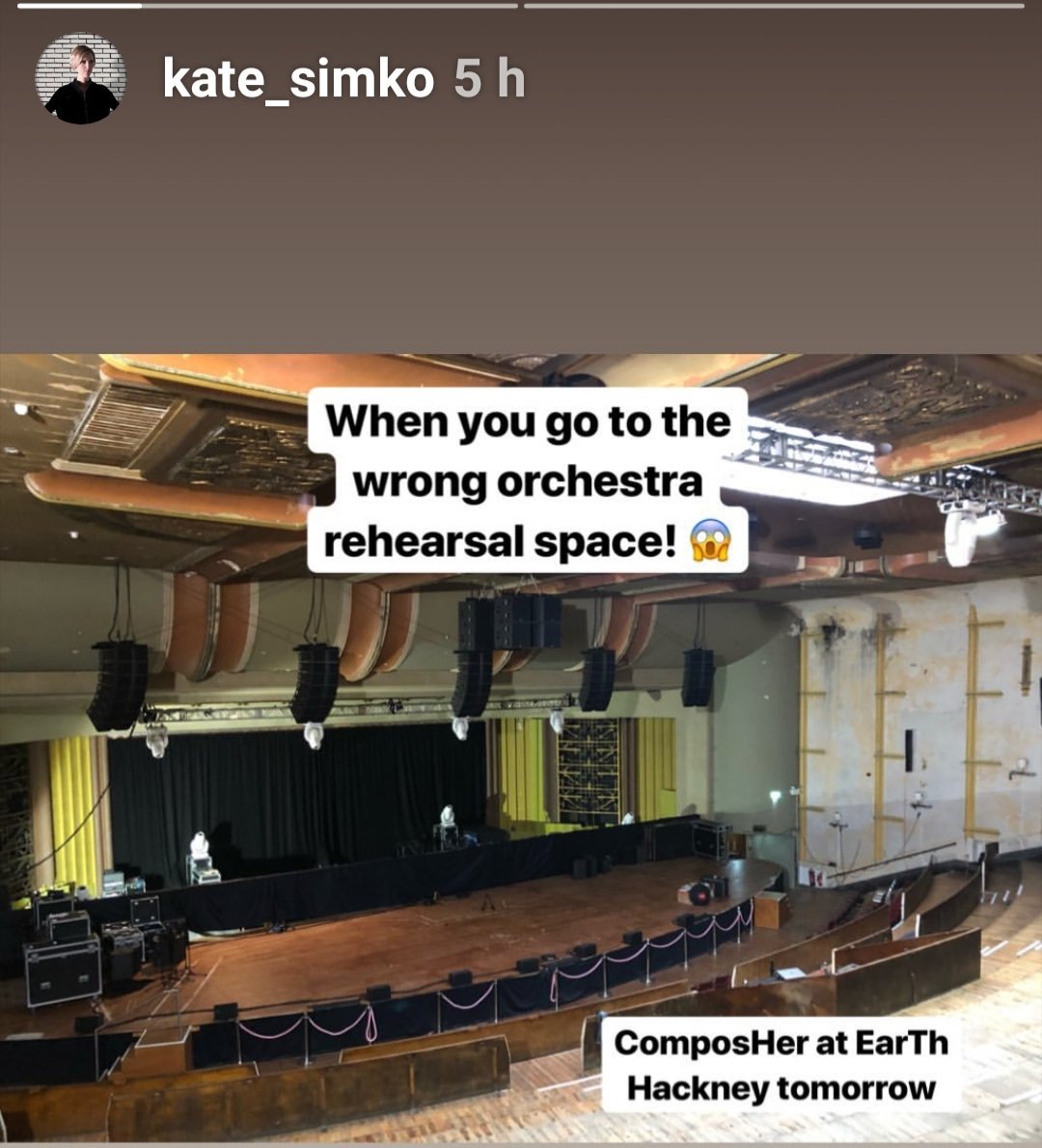miel1301's tweet photo. Looks like the #ComposHERS are now in London for Rehearsals for the Concert tomorrow 12th June @EartHackney
#KateSimko
#Musician
#Composer
#Producer
Credit: Kate_simko IG https://t.co/BhNtyv9PLD