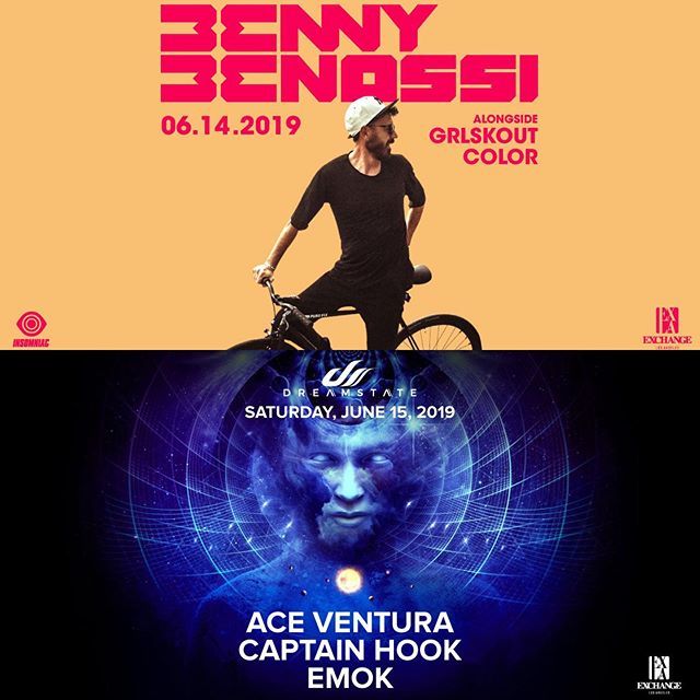 RaveLoop's tweet photo. 😎Get your #BennyBenassi #AceVentura #CaptainHook #Emok @ #ExchangeLA tix 👉https://t.co/YvXgxocVmK @bennybenassi @yoni_oshrat @djcaptainhook @ibogarecords
#RaveMeetup
#Dreamstate
#InsomniacClubs
#InsomniacEvents
#AwakeningFridays
#InceptionSaturdays
#R… https://t.co/4Yf6EtRZcF https://t.co/o6jrnZIAkU