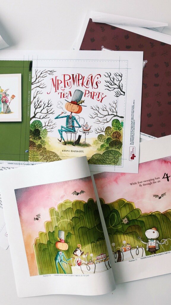 bmanateepress's tweet image. Have you been keeping up with our posts about our fall picture book?! Here's another chance to feast your eyes upon proofs of MR. PUMPKIN'S TEA PARTY! This beautiful counting book by @hooraylorraine will be released in Fall 2019. #bluemanateepress #printerproofs #sneakpeek