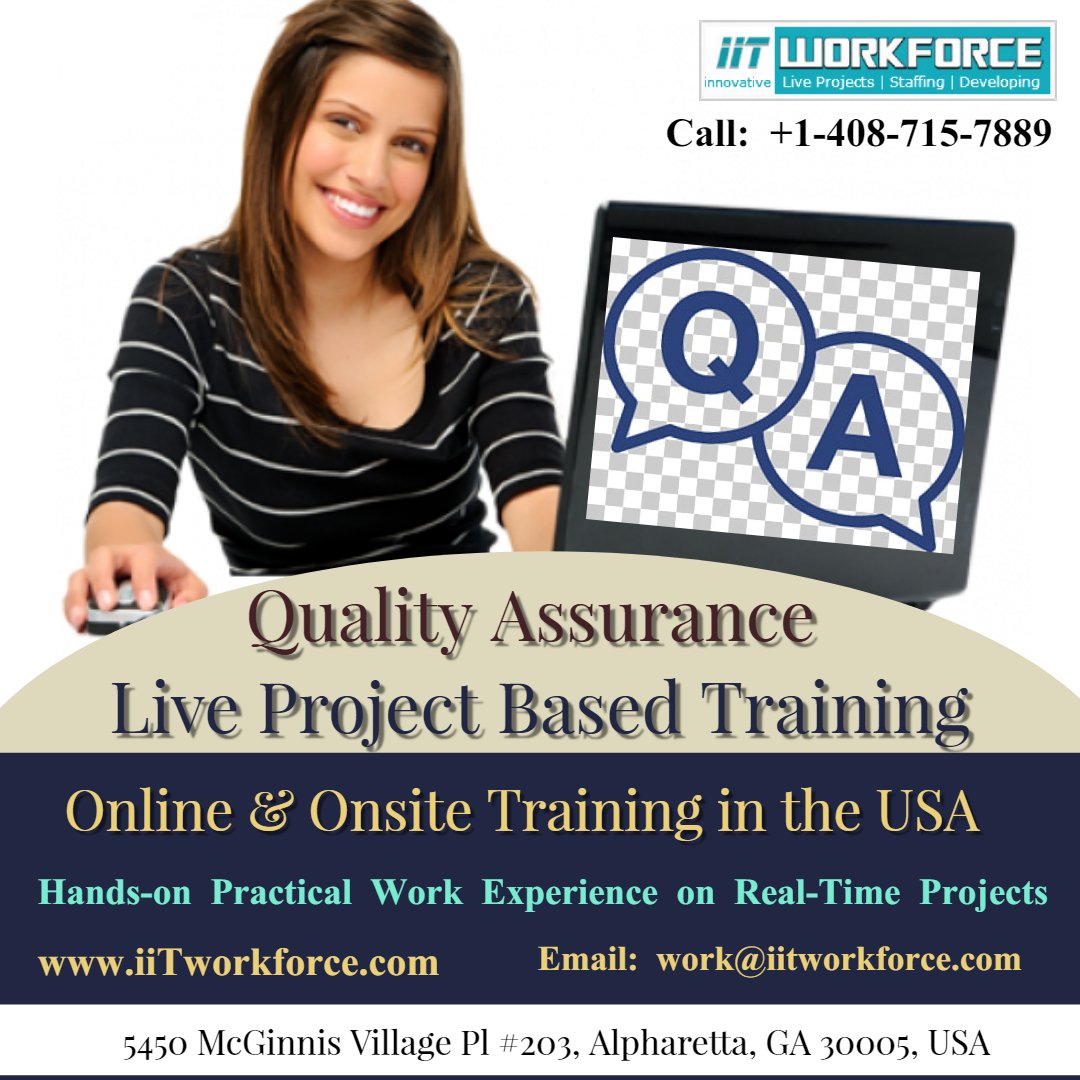 iitworkforce's tweet image. QA live project based training in the USA.

online &amp;amp; onsite training in the USA

Contact us:

bit.ly/2sBfnno 
iiTworkforce.com 
Email: work@iitworkforce.com
Call: +1-408-715-7889

#Bankingprojects #Healthcareprojects #Telecomprojects #SCM #CRM