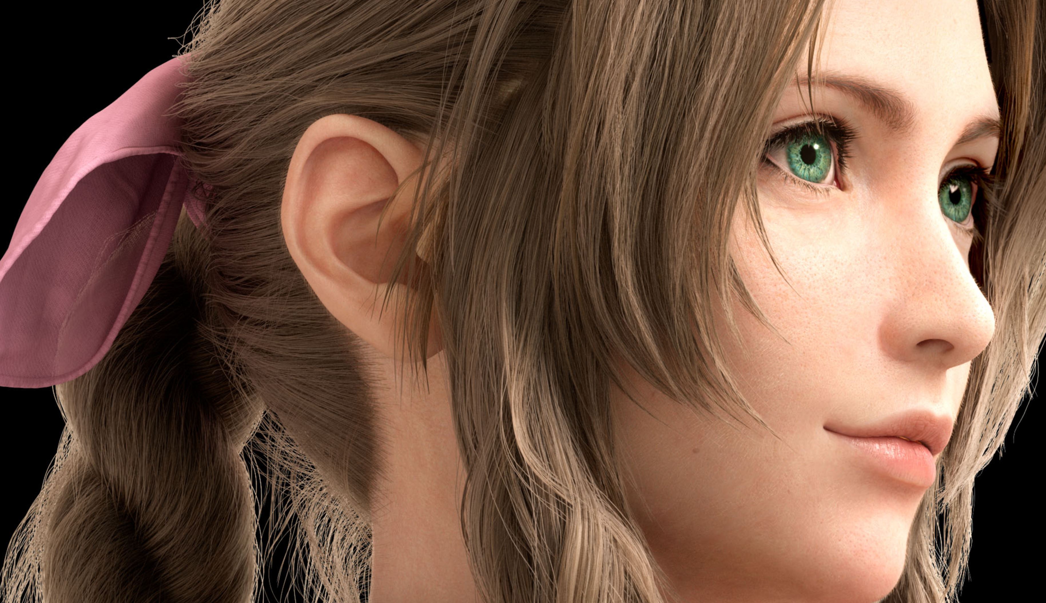 FF7 リメイク　エアリス　高精細アート FINAL FANTASY VII REBIRTH 高精彩アート エアリス キーアート01