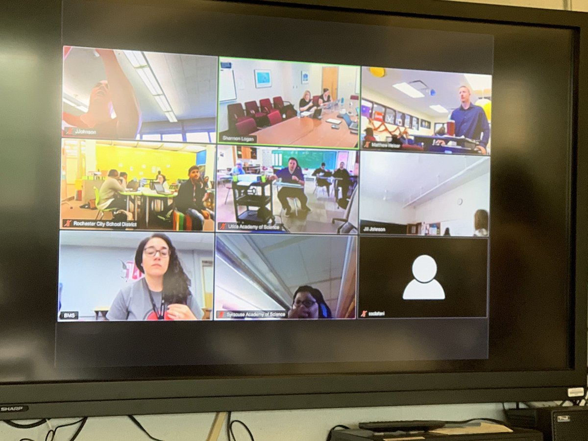 LIB_OMS's tweet photo. The @NYSEDNews Create-A-Thon is underway. So happy to be able to work with this wonderful group of students and teachers for two days! #equityforall @OMS_NY #nysedhack @smith25a @Rossano_OMS @MrsLseminatore https://t.co/Zj2JlvVpvQ
