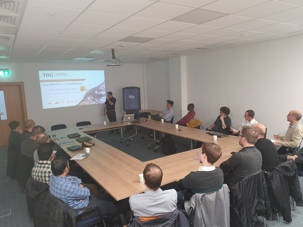 WoodhamsChris's tweet image. Finishing the afternoon off with @JonooH talking about his experience using #LabVIEW PPLs following exposure to them at #gdevcon1 @GDevConference @NIglobal @ArgentaConsult1