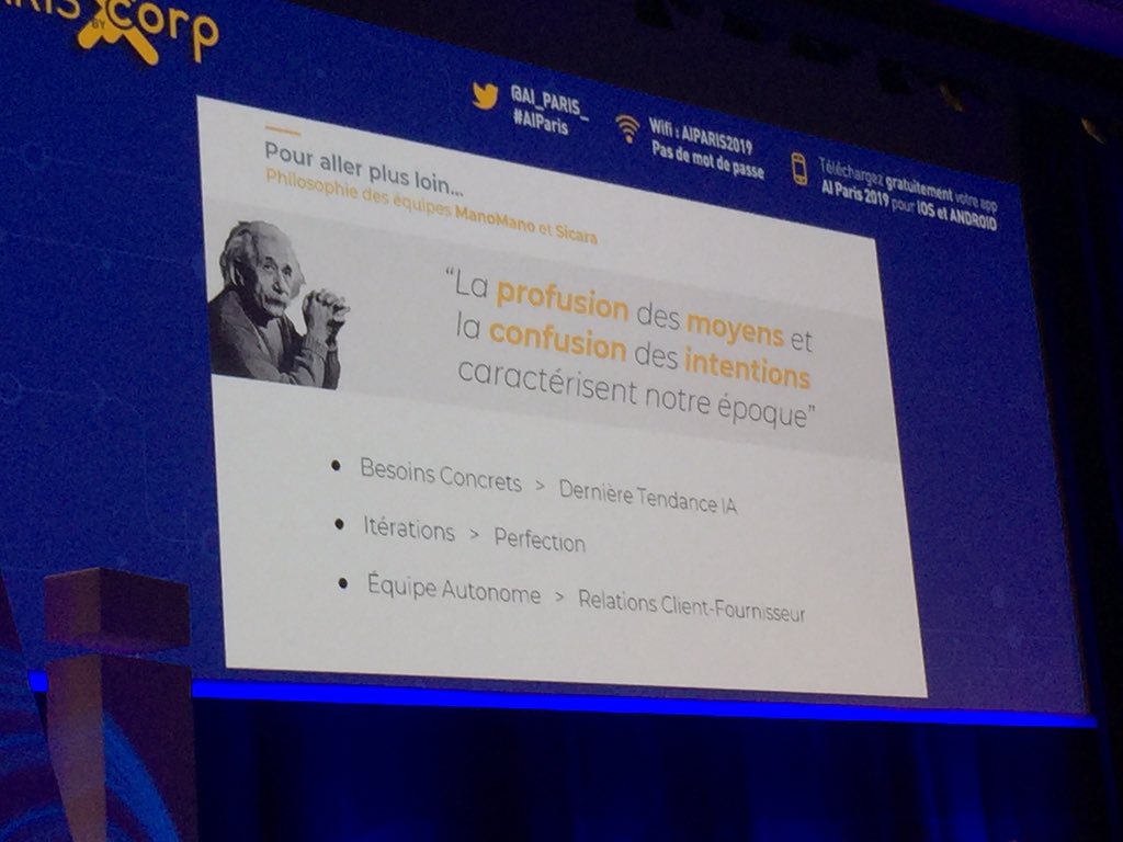 Les conditions de réussite #IA chez <a href="/ManoMano_FR/">ManoMano_FR</a> : des équipes autonomes agiles ayant l'obsession de répondre à un besoin client #AIParis