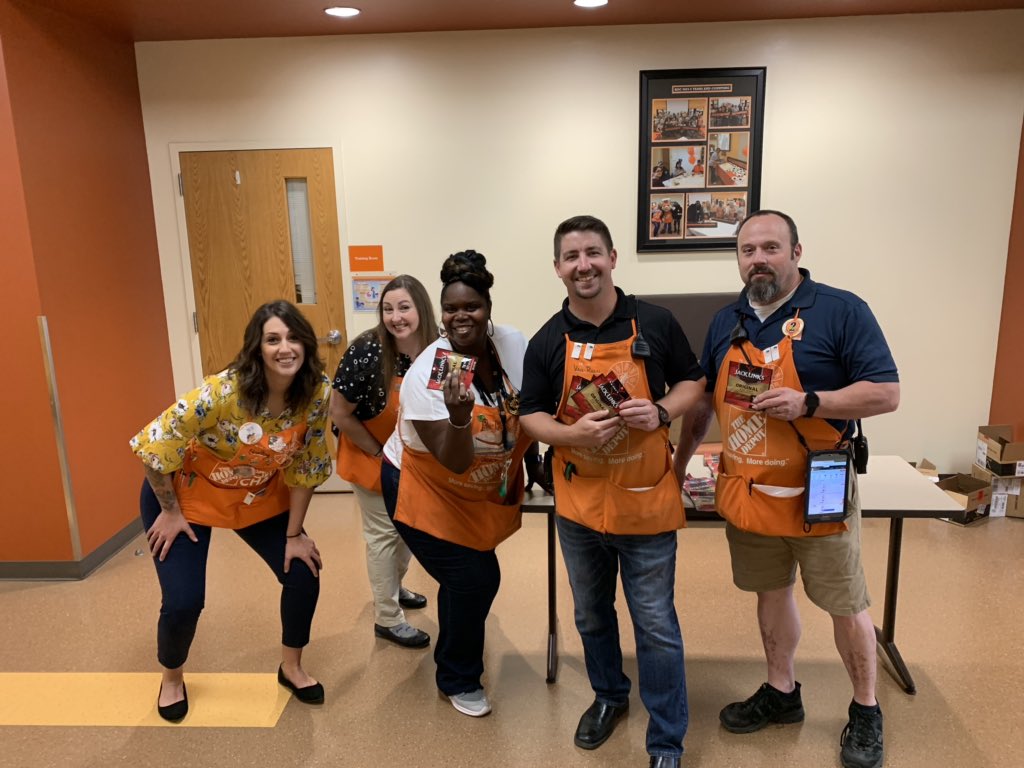 Aaron_5024's tweet photo. Happy National Jerky Day from the Topeka Home Depot team. https://t.co/dyq4LyjHg8