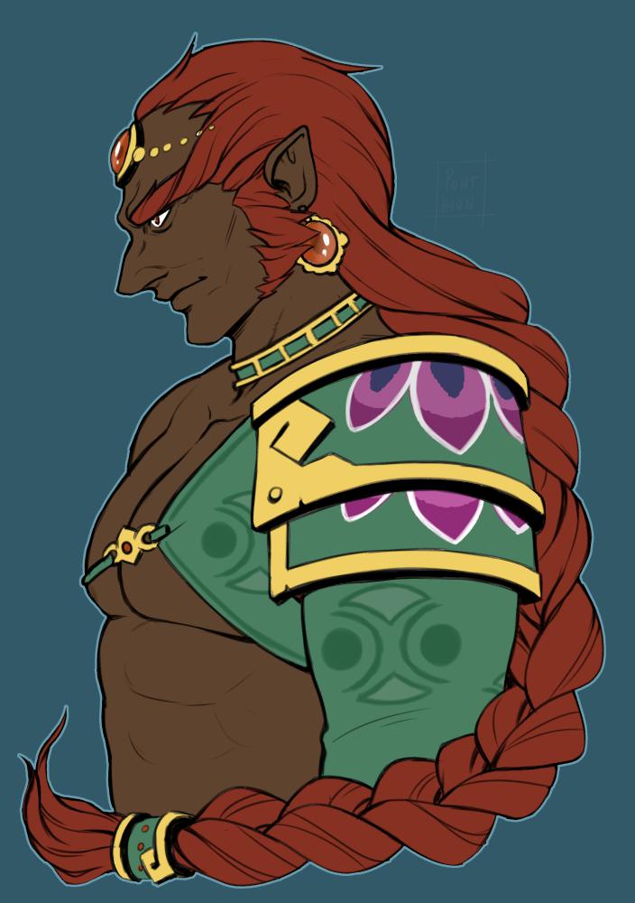 Older BOTW art but there's finally a chance to actually see Ganondorf ...