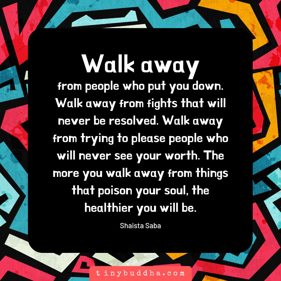 Away you walk 10 Reasons